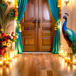 Peacock Doorway Backdrop