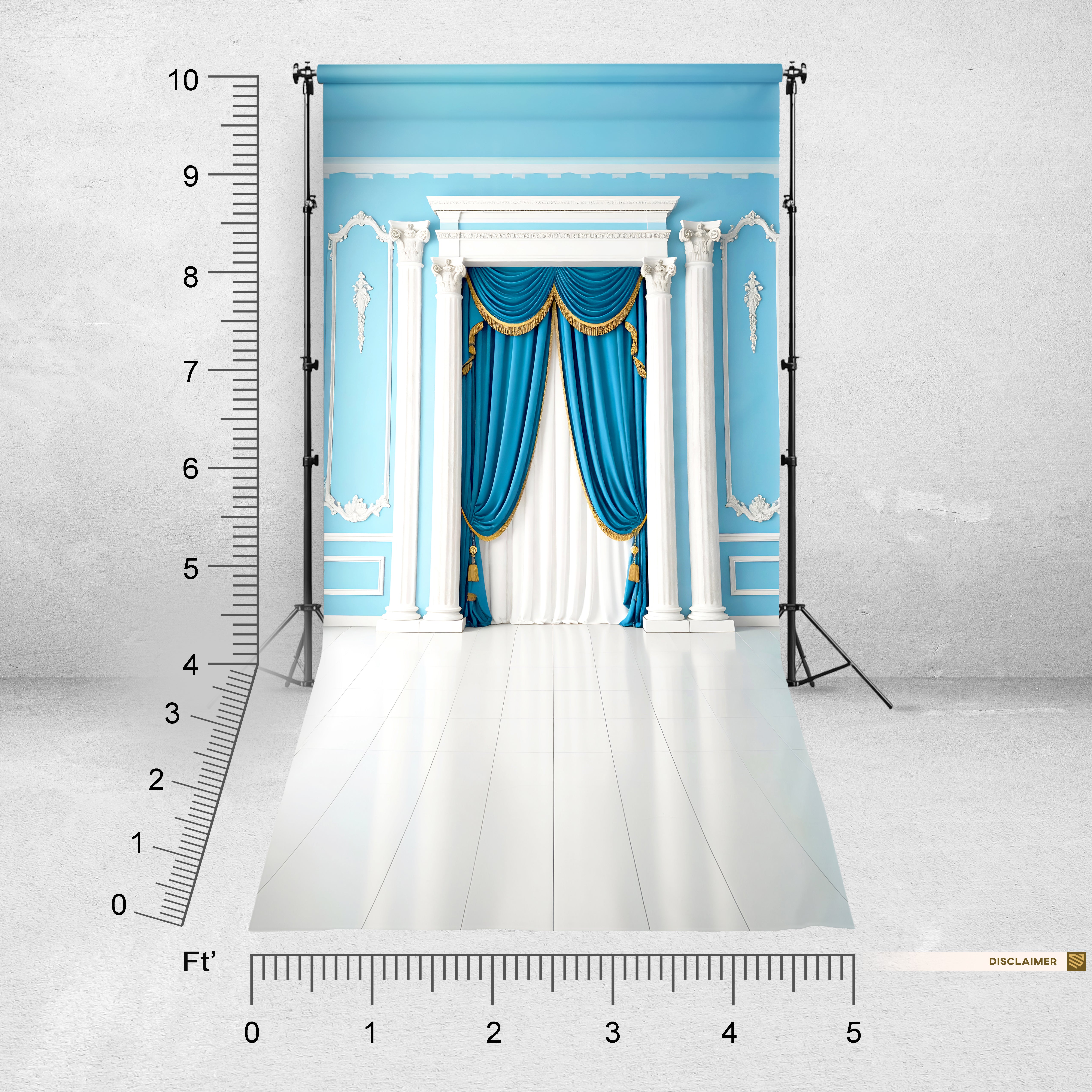 Royal Blue Elegance – A Neoclassical Grandeur