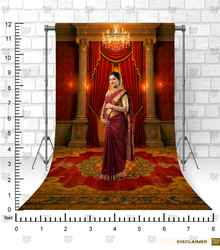 Royal Crimson Palace - Maternity Backdrop