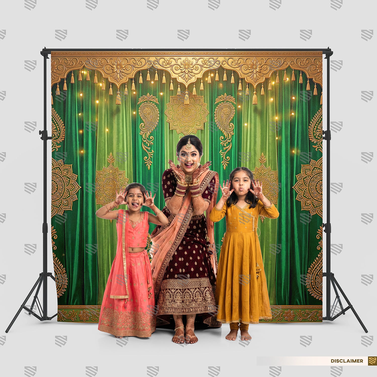 Royal Emerald Embroidered Elegance