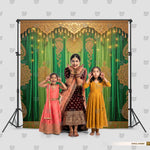 Emerald Embroidered Backdrop
