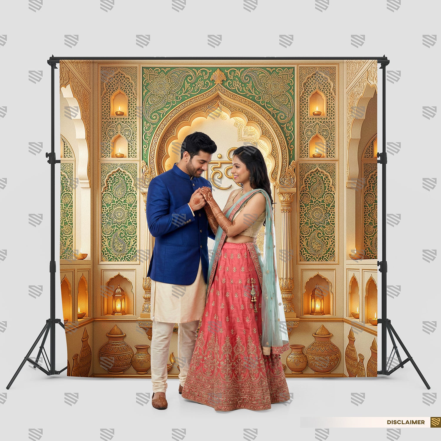 Royal Emerald Mehndi Arch