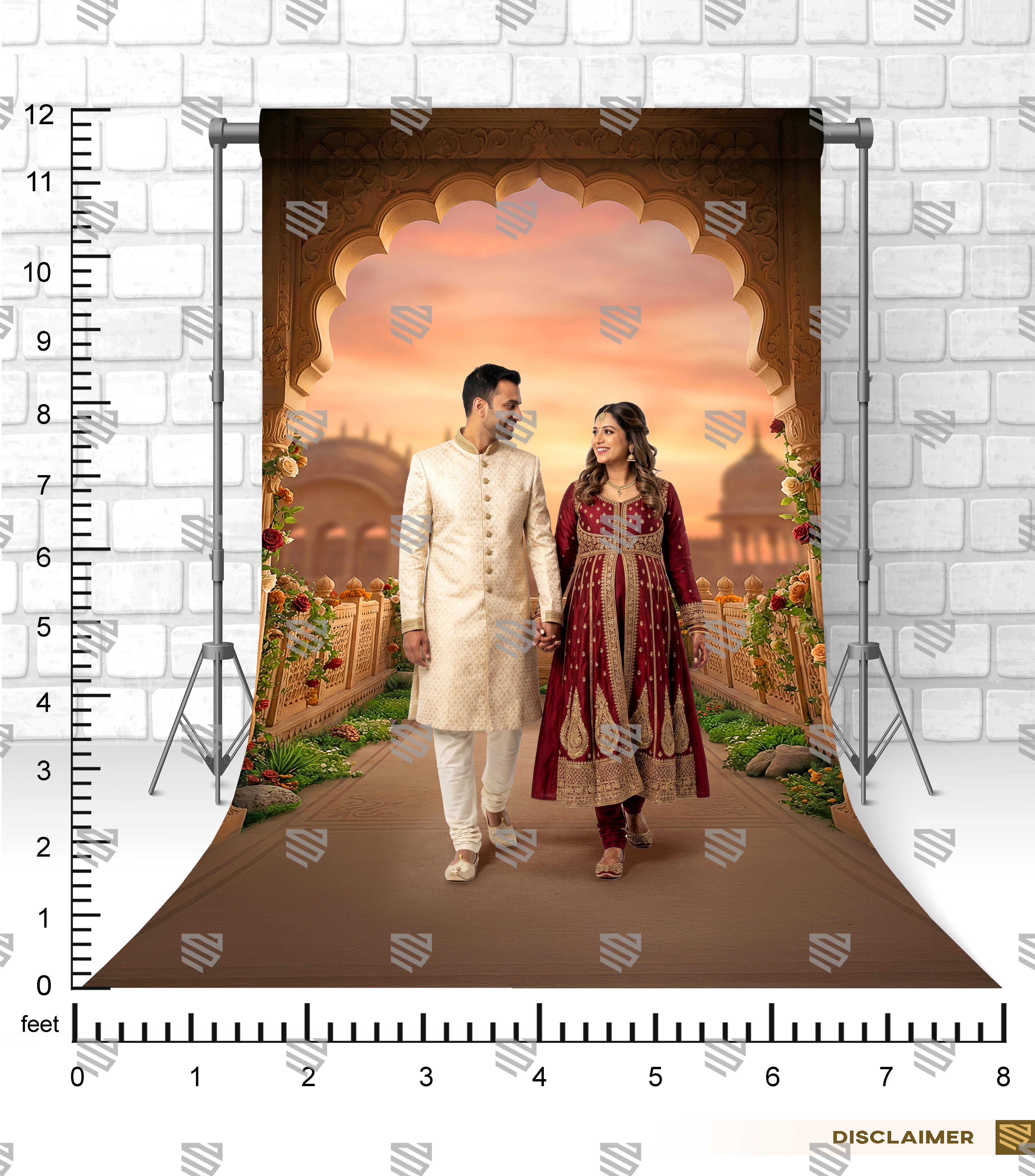 Royal Garden Archway - Maternity Backdrop