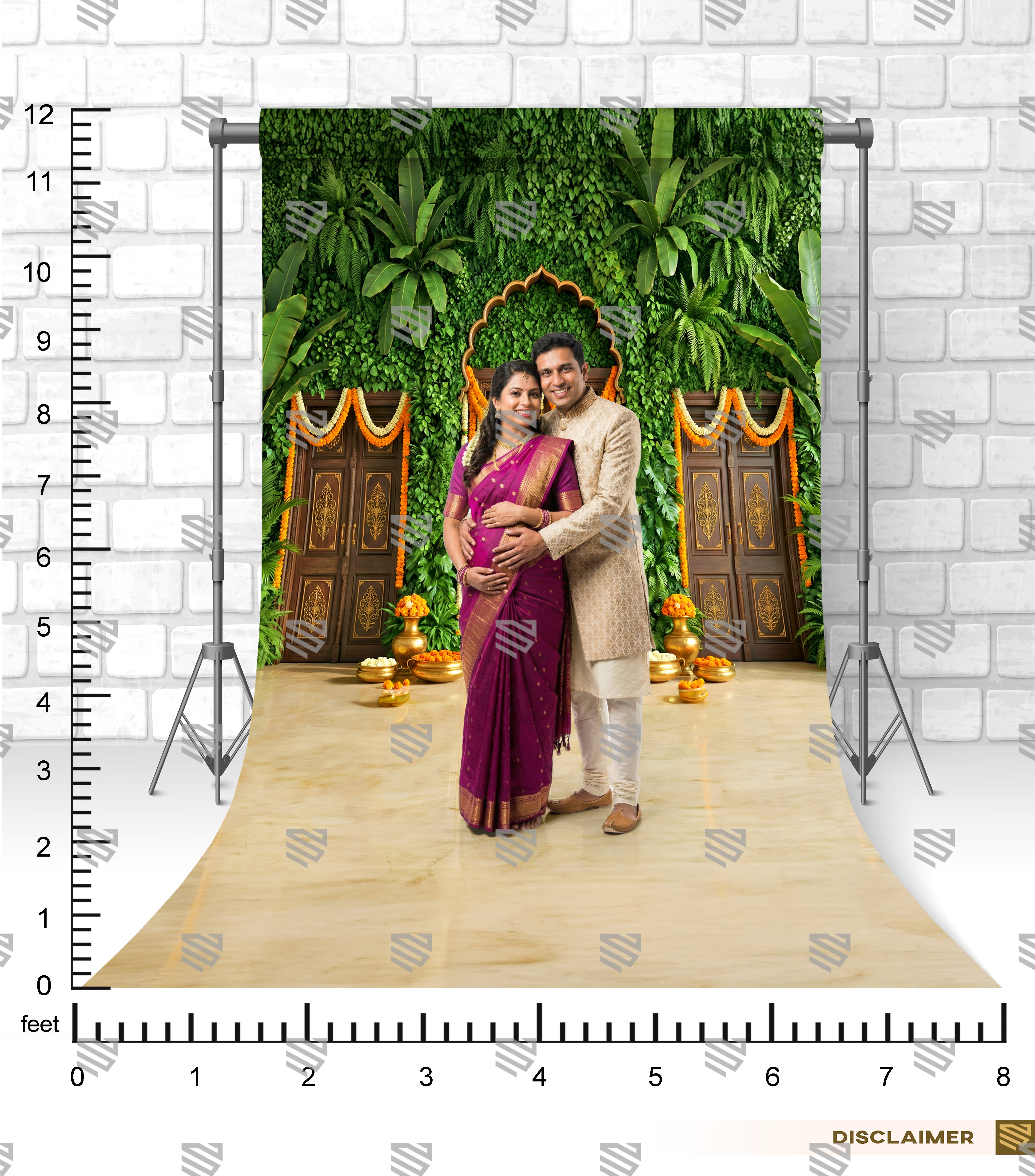 Royal Garden Entrance Decor - Maternity Backdrop