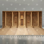Golden Draped Hall Backdrop