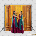 Golden Haldi Decor Backdrop