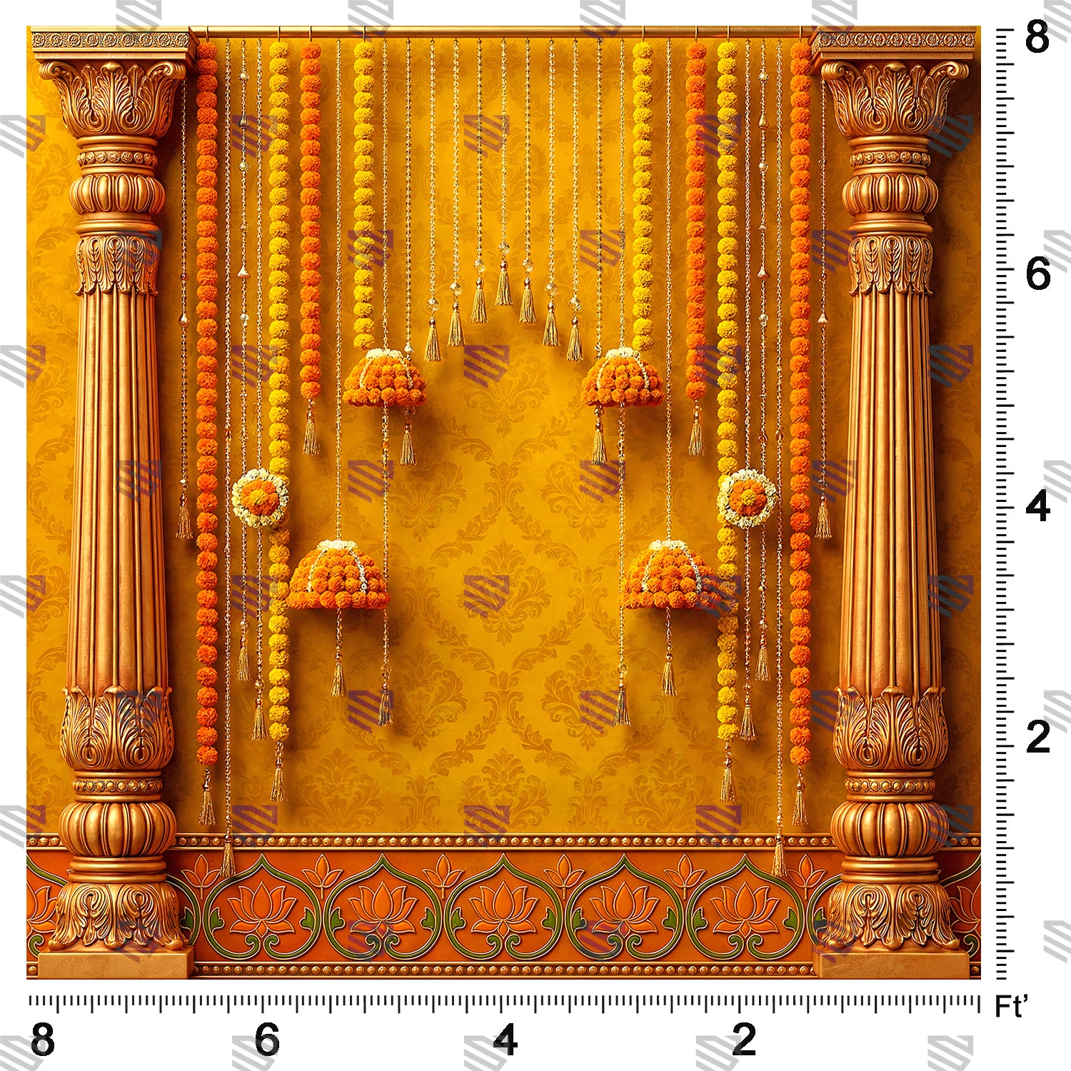 Royal Golden Haldi Decor