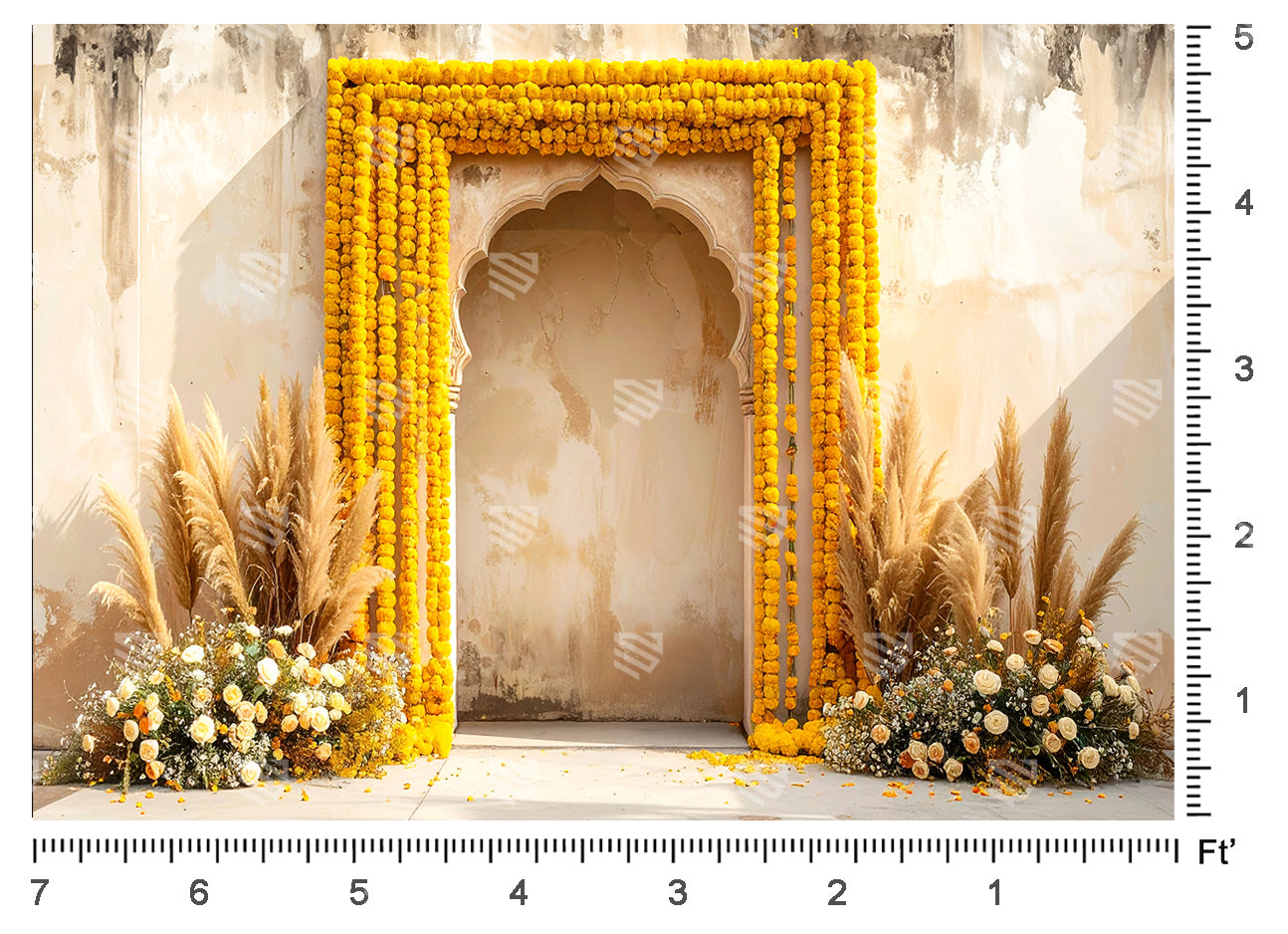 Royal Marigold Arch
