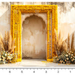 Marigold Baby Photoshoot Backdrop