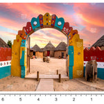 Countryside Gateway Background Backdrop