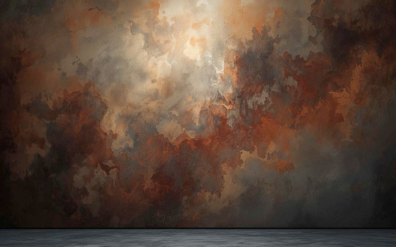 Rust Ember Elegance - Baby photoshoot Backdrop