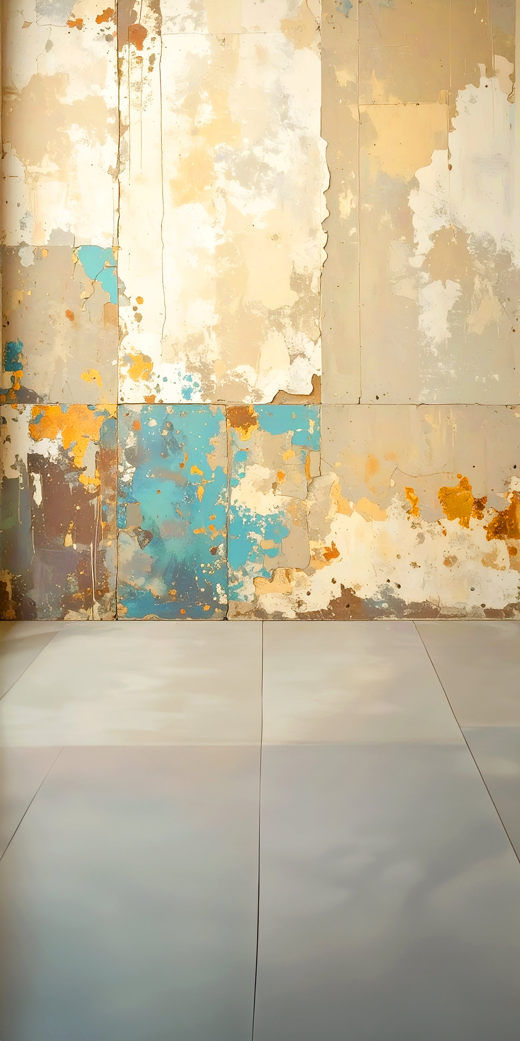 Rustic Peeling Wall Artistry