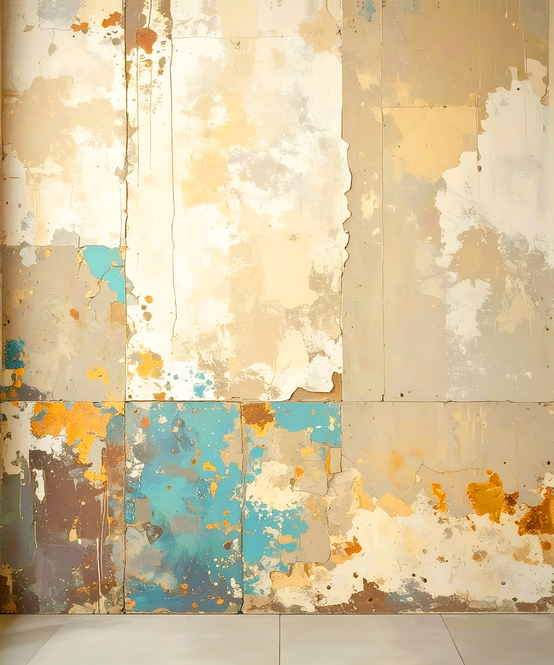 Rustic Peeling Wall Artistry