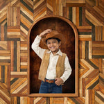 Rustic Wood Open Frame Backdrop for studio photography