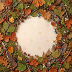 Rustic Fall Forest Frame Backdrop