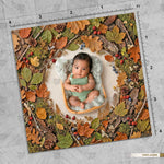 Rustic Fall Forest Frame - Newborn photography Backdrop