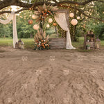 Rustic Garden Arch Setup Backdrop