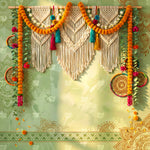 Rustic Mehndi Boho Charm Backdrop