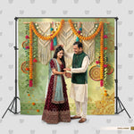 Mehndi Boho Charm Backdrop