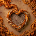 Rustic Woven Heart Haven Backdrop
