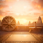 Sacred Wheel Courtyard Backdrop
