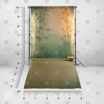 Sage green garden-inspired background for portrait photography