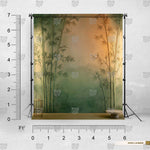 Sage Mist Garden backdrop for fashion photoshoots