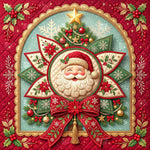 Santa’s Royal Christmas Emblem photography backdrop