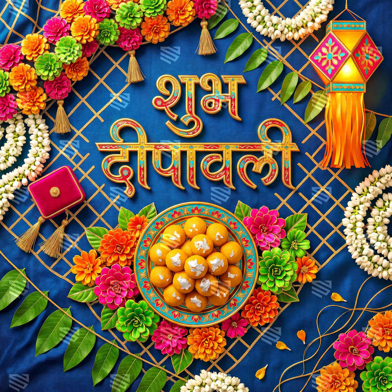 Satrangi Mithai Darbar Deepavali Decoration Backdrop