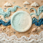 Seaside Dream Newborn Setup Backdrop