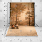 Sepia-toned studio backdrop for creative photography