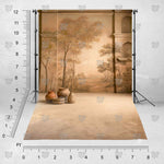 Sepia Woodland Escape Show Stopper backdrop by BackdropIndia