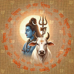 Shiva Nandi Mantra Aura Backdrop