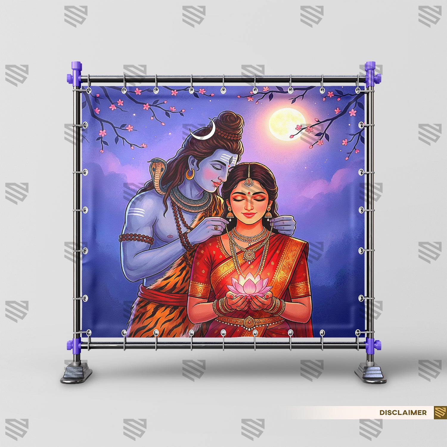 Shiva Parvati Moonlit Blessings