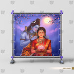 Shiva Parvati Blessings Backdrop