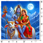 Shiva Parvati Backdrop