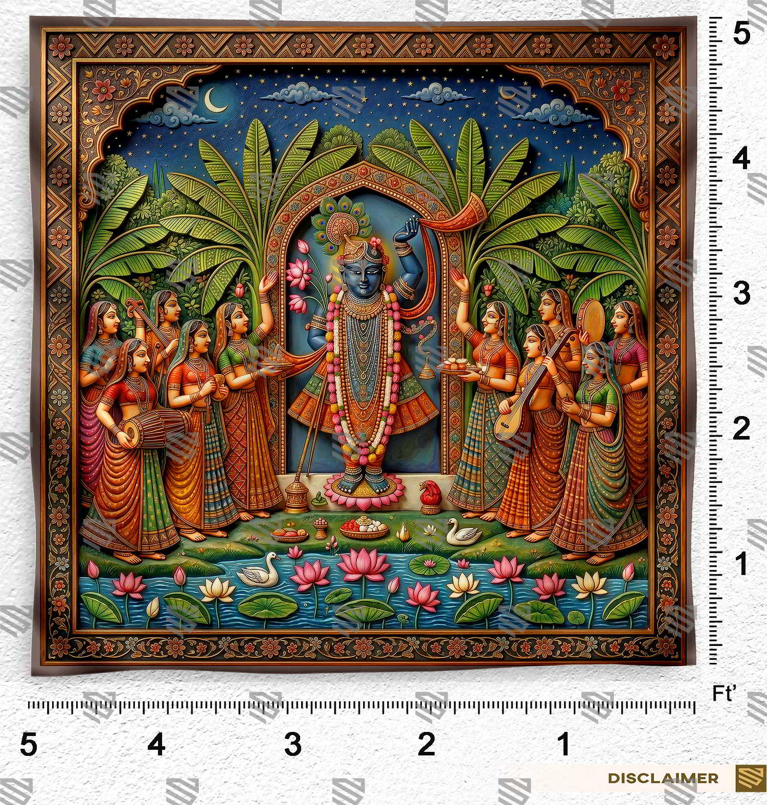 Shrinathji Jhanki Backdrop