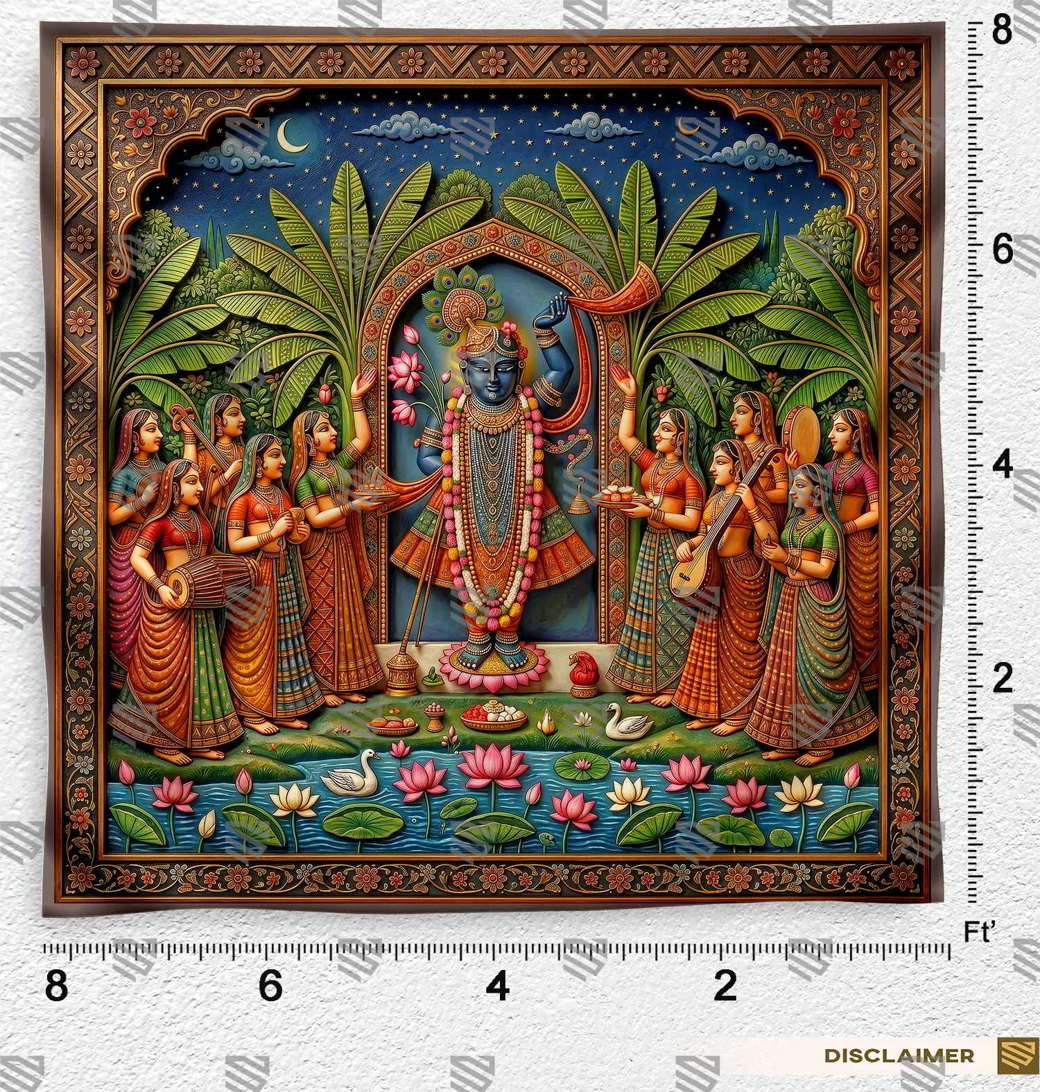 Shrinathji Darshan Backdrop