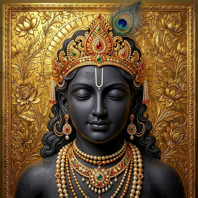 Shyam Raj Tilak Krishna Janmashtami Decoration Backdrop