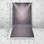 Silver grid-inspired background for portrait photoshoots