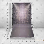 Silver-toned photography background for model shoots