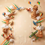 Sky Patrol Adventure Newborn Baby Photography Backdrop