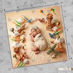 Sky Patrol Adventure Newborn Baby Photography Backdrop