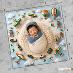 Skyward Explorer Haven 15 August Newborn Baby Backdrop