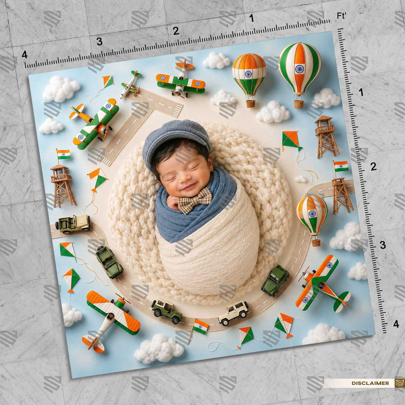 Skyward Explorer Haven 15 August Newborn Baby Backdrop