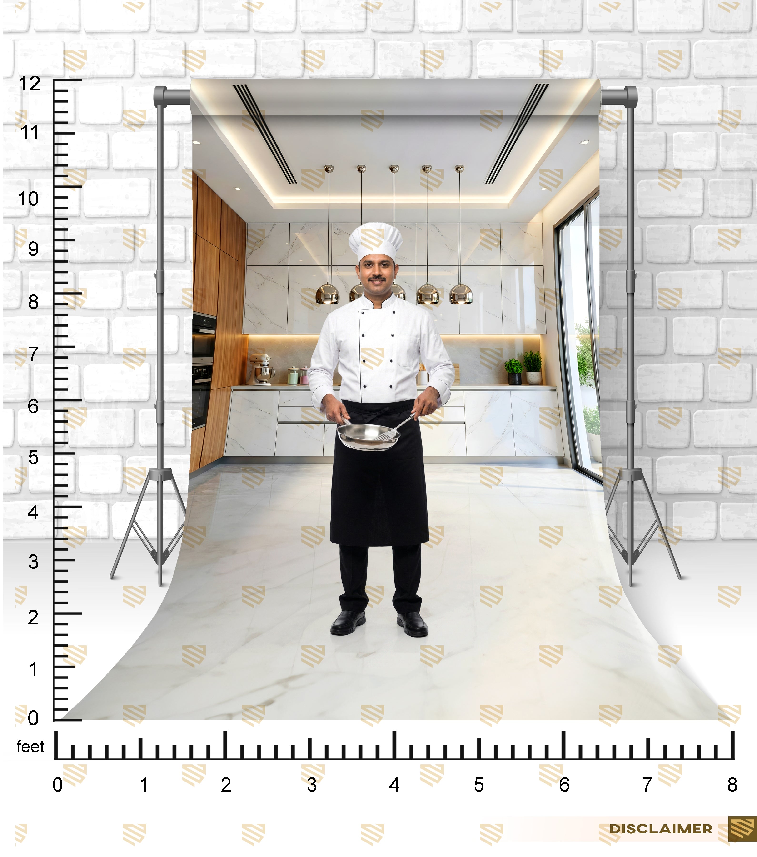 Sleek Marble Kitchen