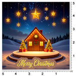 Starry Holiday Backdrop