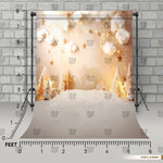 Dreamy Winter Baby Background Backdrop