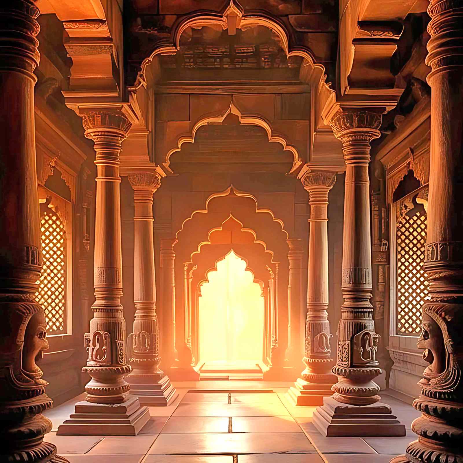 Sunehri Kirnon Mein Pracheen Mandir