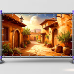 Sunlit Alley Background Backdrop